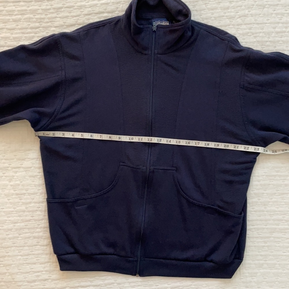 Triples Womens Full Zip Jacket Navy Blue Medium - Picture 5 of 10
